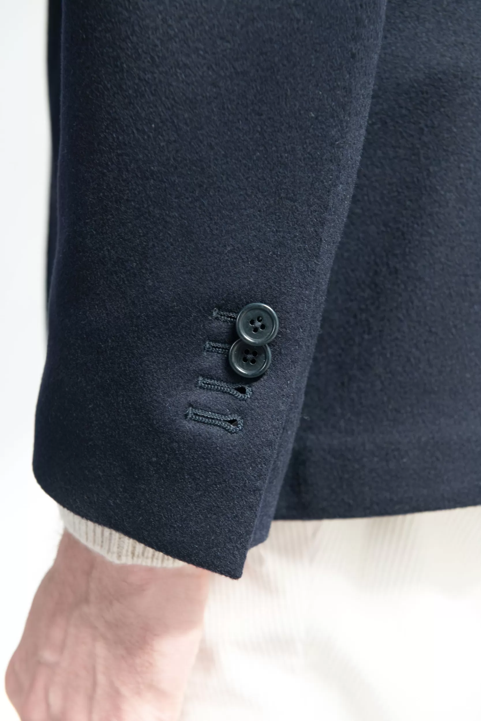 Fashion Pini Parma Blazer Blu In Cashmere Loro Piana - Made In Italy
