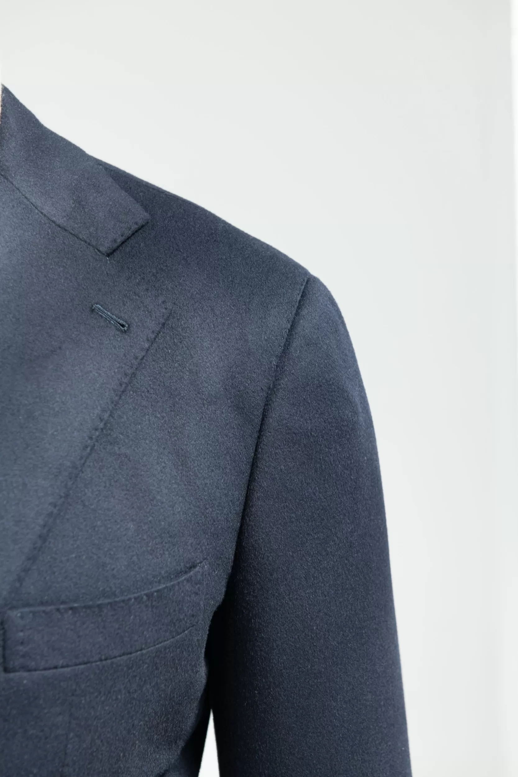 Fashion Pini Parma Blazer Blu In Cashmere Loro Piana - Made In Italy