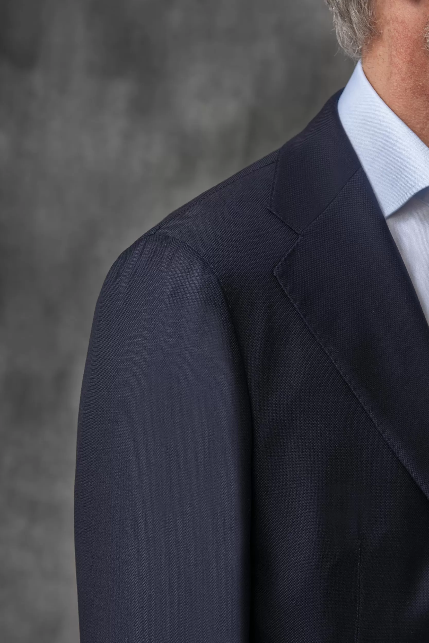 Sale Pini Parma Blazer Full Canvas Blu In Lana Loro Piana - Made In Italy