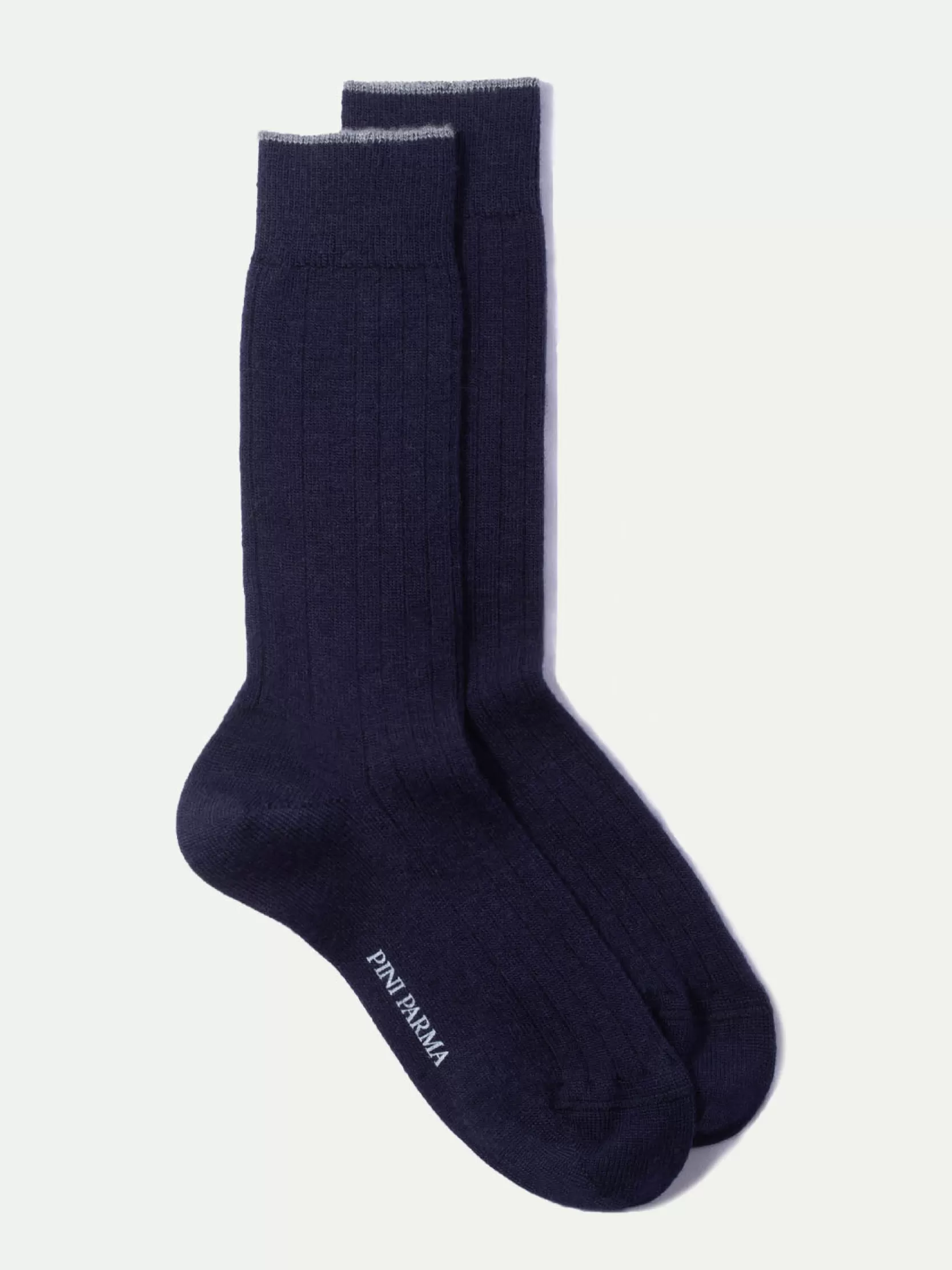 Hot Pini Parma Blu - Calzini Corti In Lana Super Resistente - Made In Italy