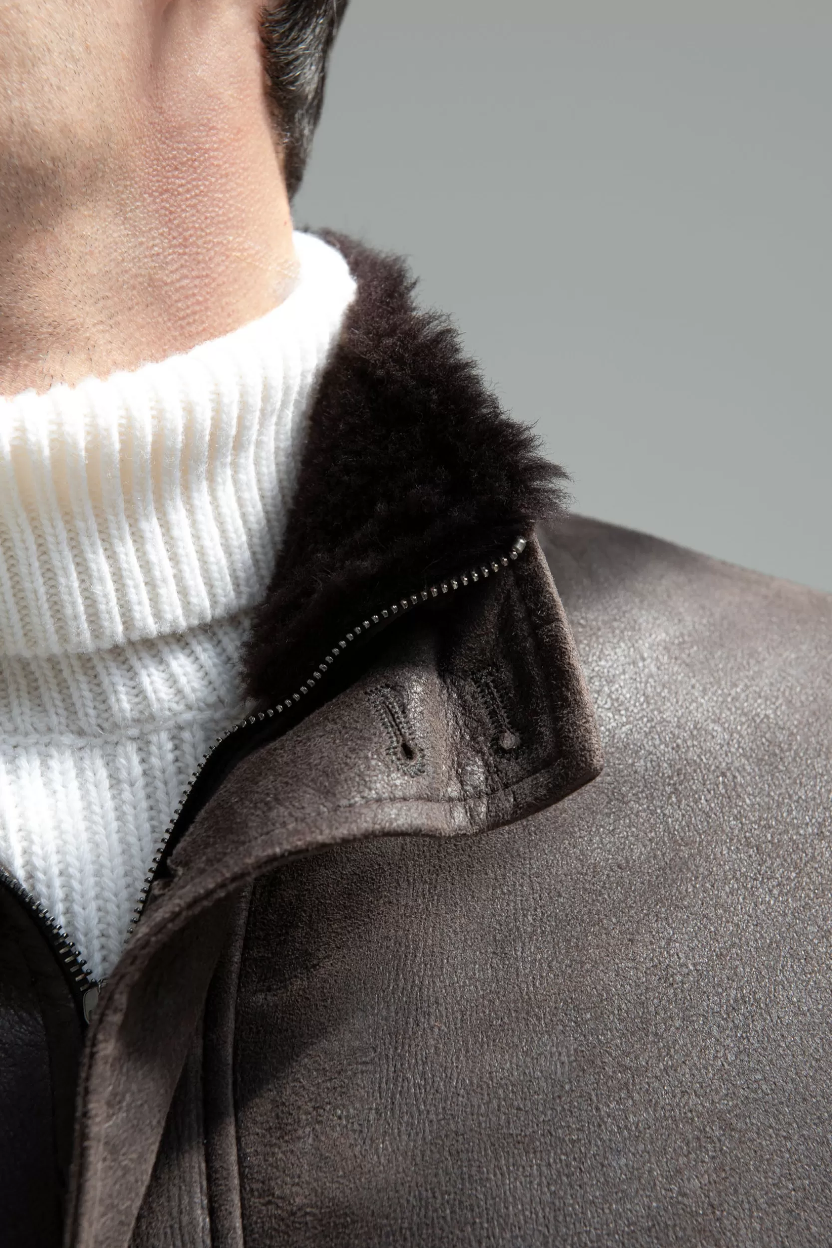 Cheap Pini Parma Bomber In Pelle Marrone – Made In Italy