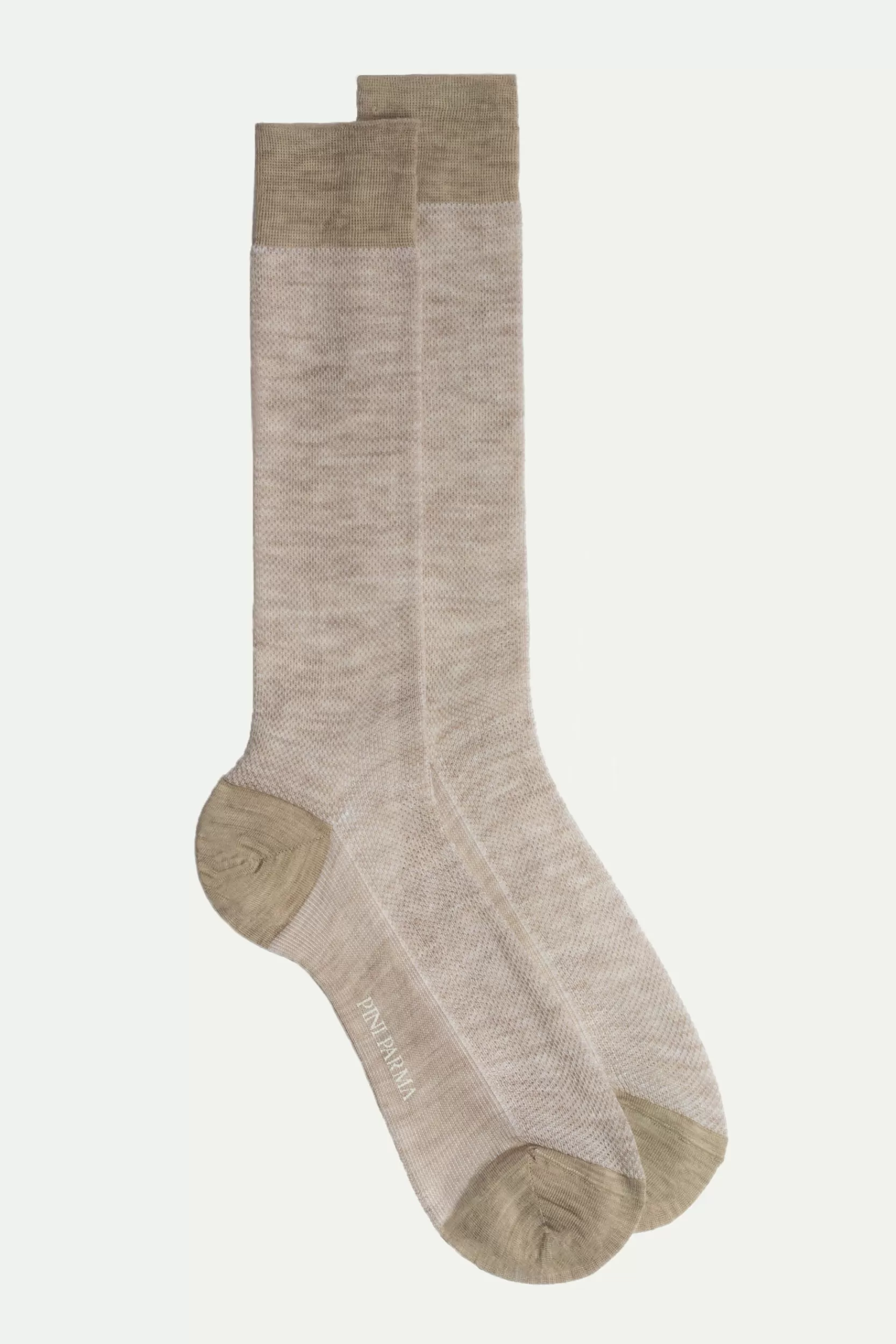 Online Pini Parma Calzini Corti Fantasia Beige - Made In Italy