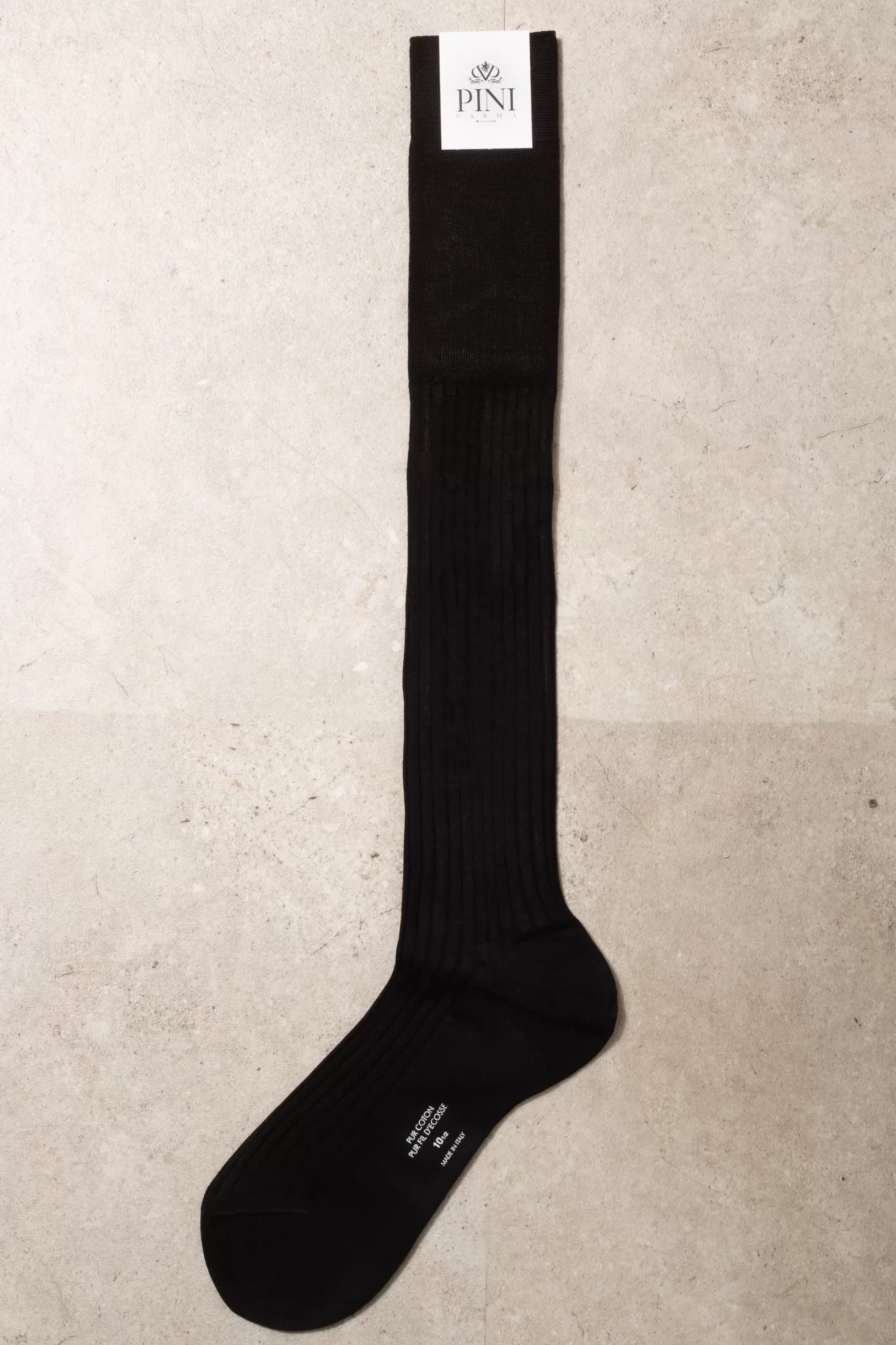 Outlet Pini Parma Calzini Lunghi Neri - Made In Italy Nero