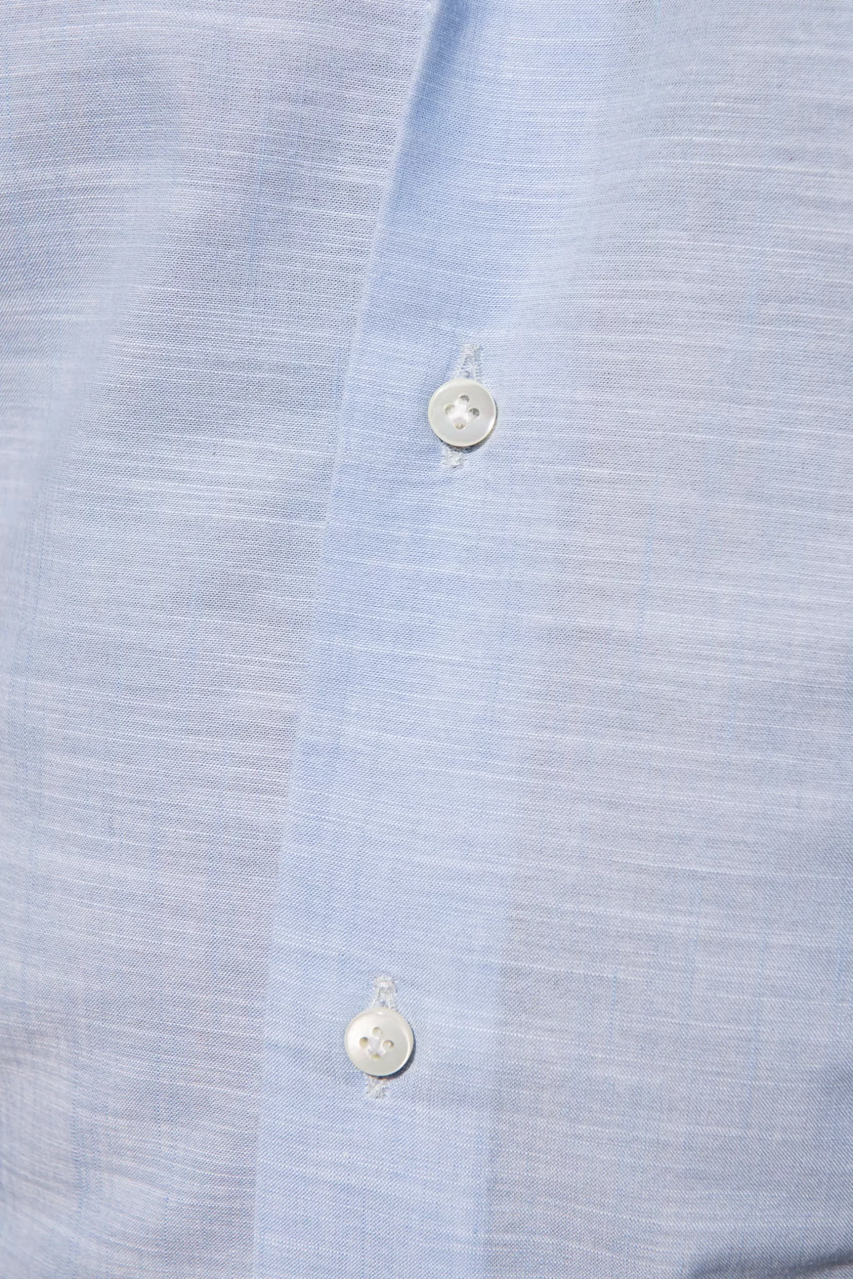 Store Pini Parma Camicia Button-down In Bamboo "Collezione Sartoriale" - Made In Italy Azzurro