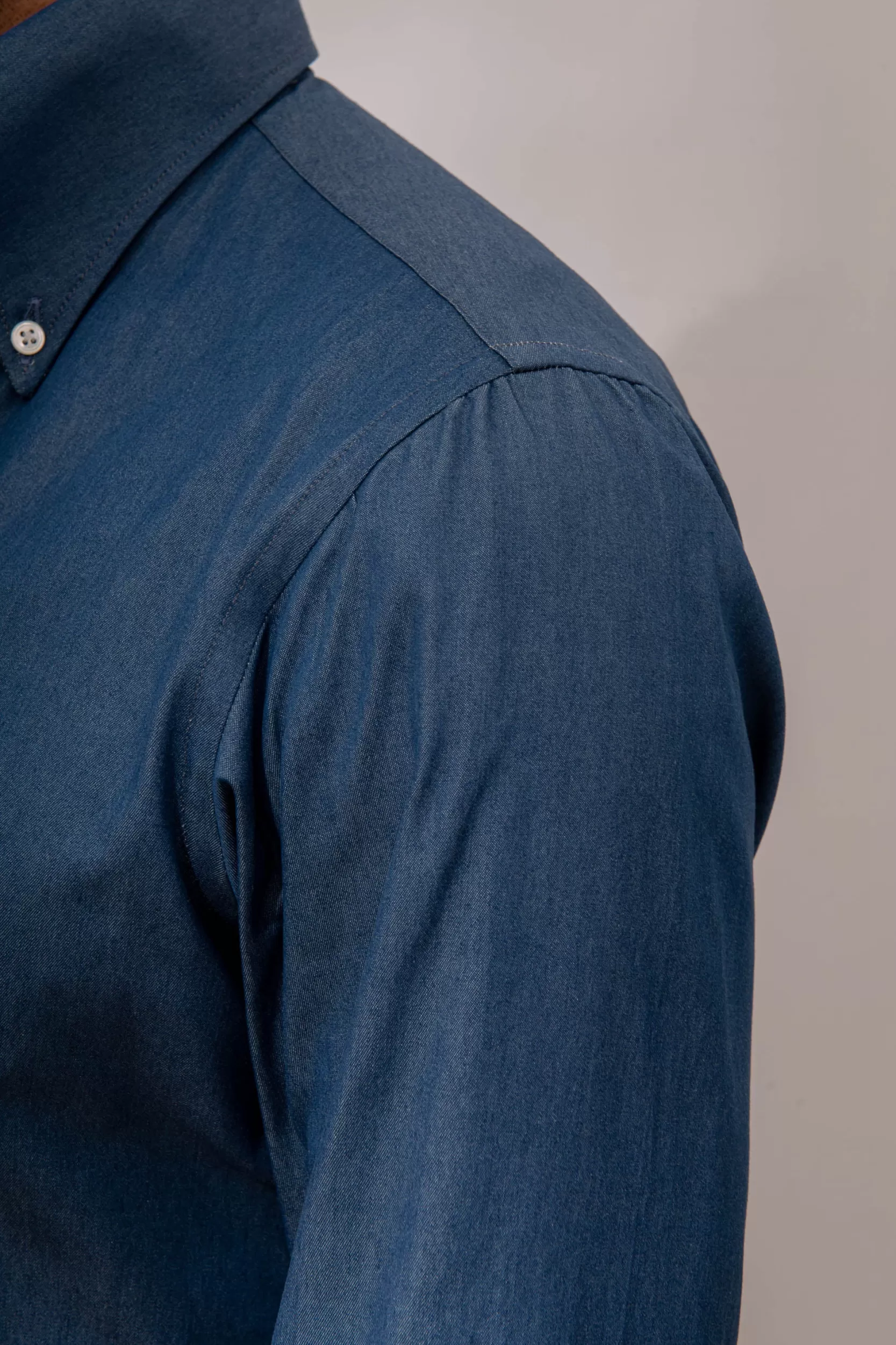 Cheap Pini Parma Camicia Denim Button Down ”collezione Sartoriale” - Made In Italy