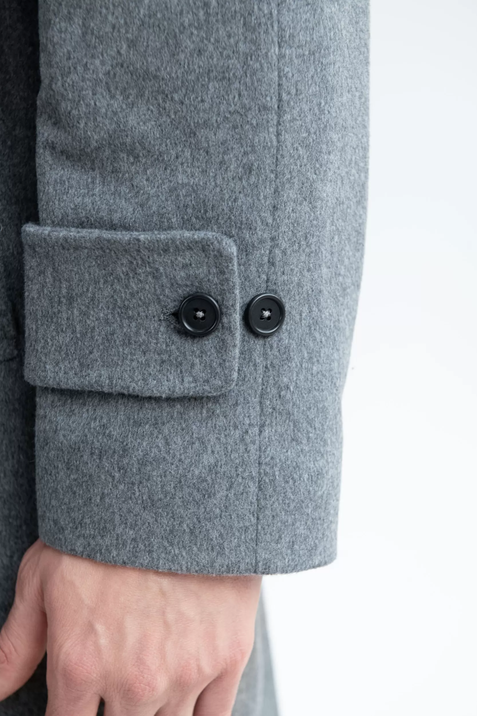 Outlet Pini Parma Cappotto Raglan In Lana Loro Piana – Made In Italy Grigio