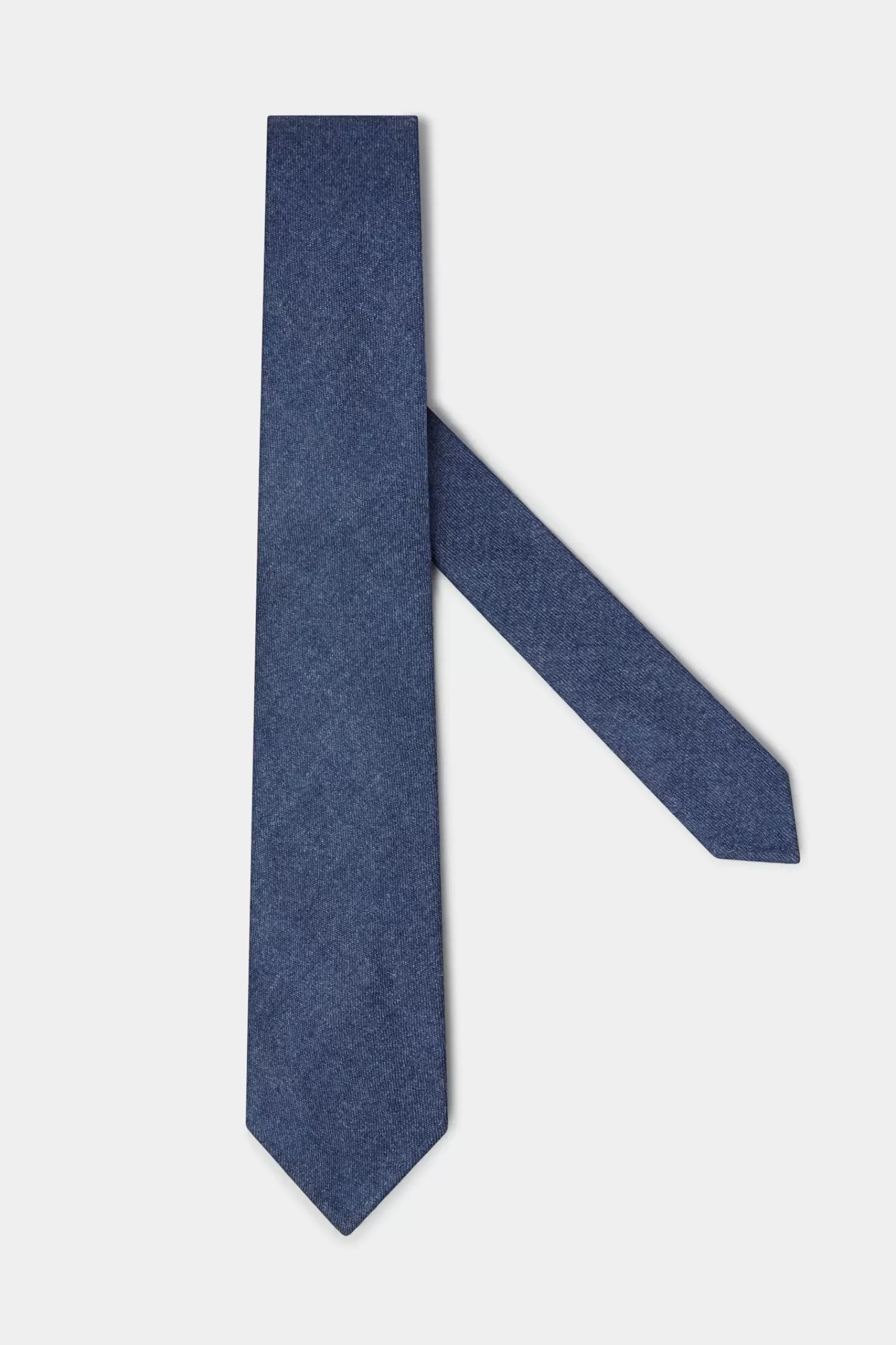 Online Pini Parma Cravatta In Flanella Avio - Fatta A Mano In Italia Blue Avio