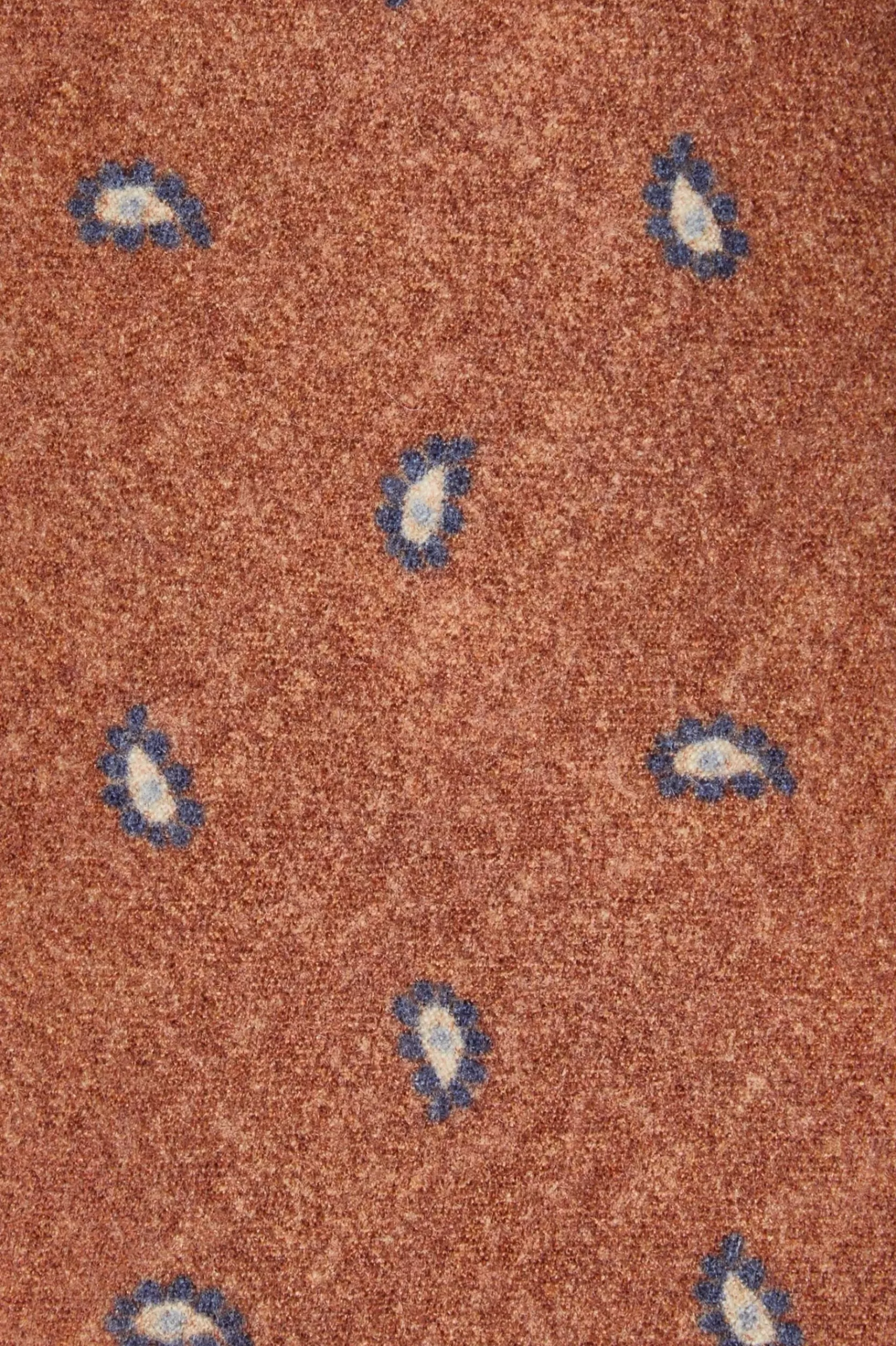 Hot Pini Parma Cravatta Paisley Ruggine - Made In Italy Arrugginito