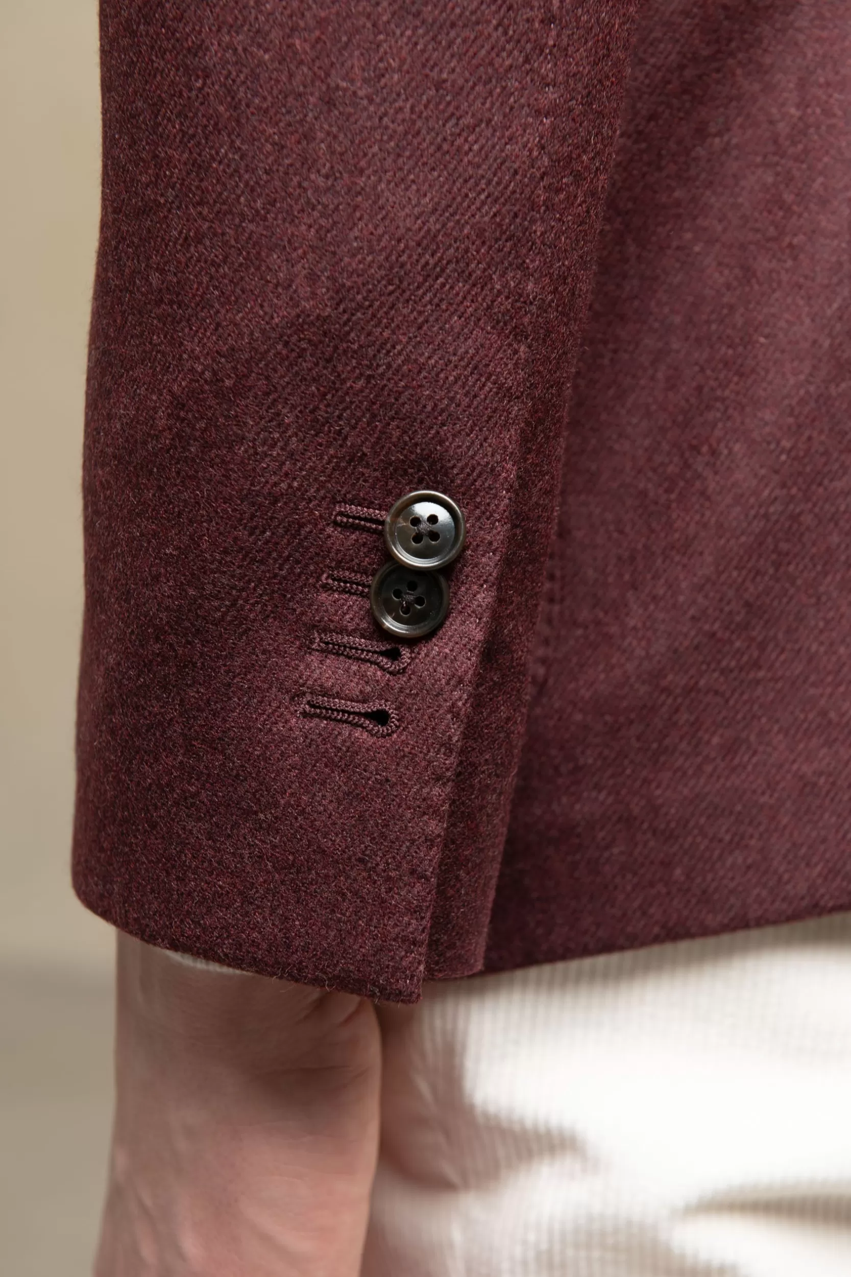 Discount Pini Parma Giacca Bordeaux In Lana E Cashmere Loro Piana - Made In Italy Borgogna