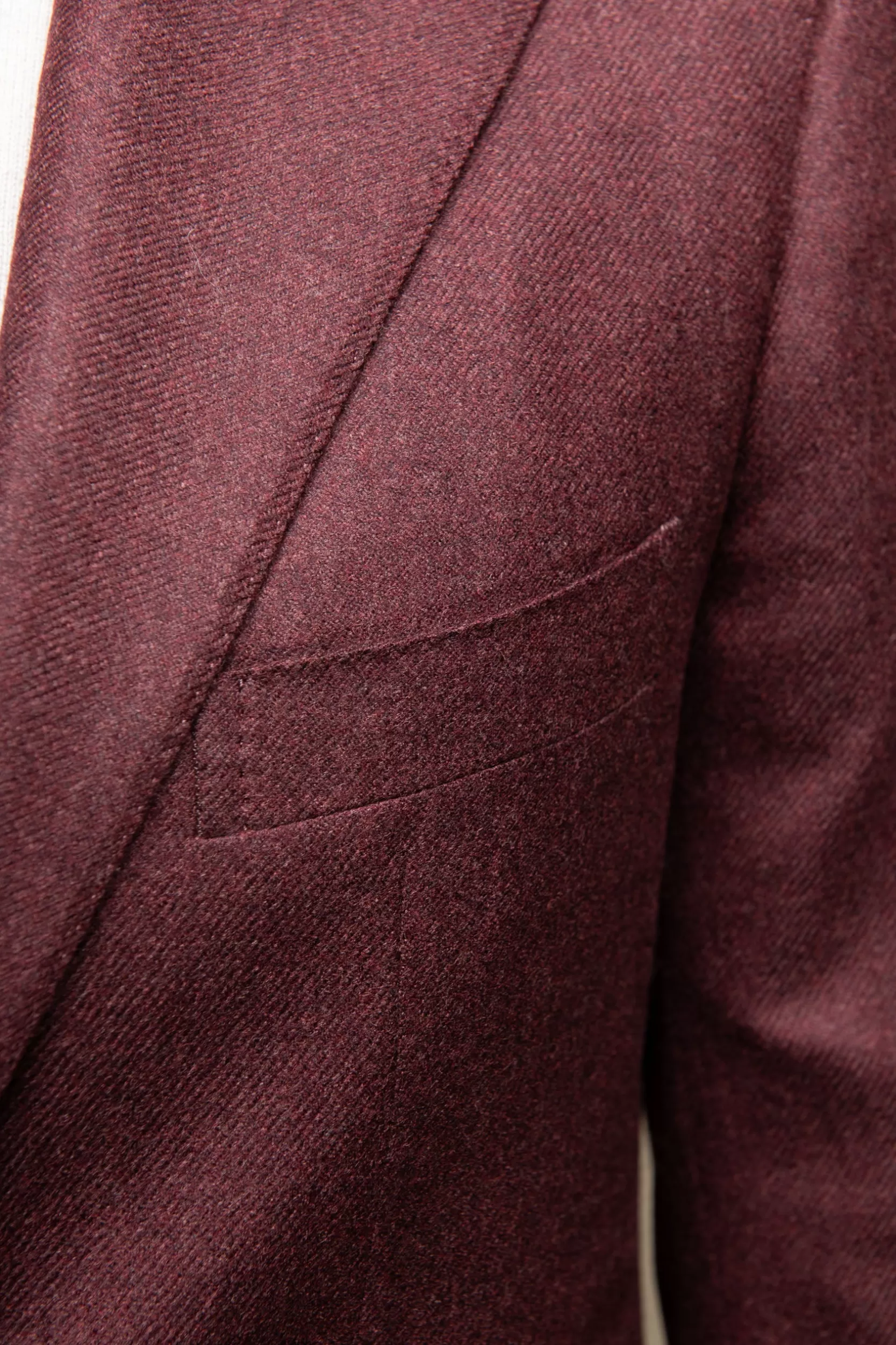 Discount Pini Parma Giacca Bordeaux In Lana E Cashmere Loro Piana - Made In Italy Borgogna