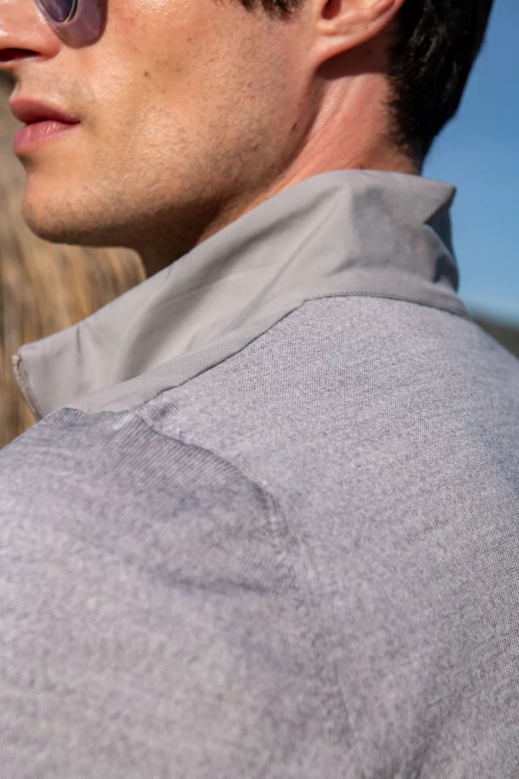Online Pini Parma Giubbotto Bomber In Maglia E Nylon Chiaro – Made In Italy Grigio