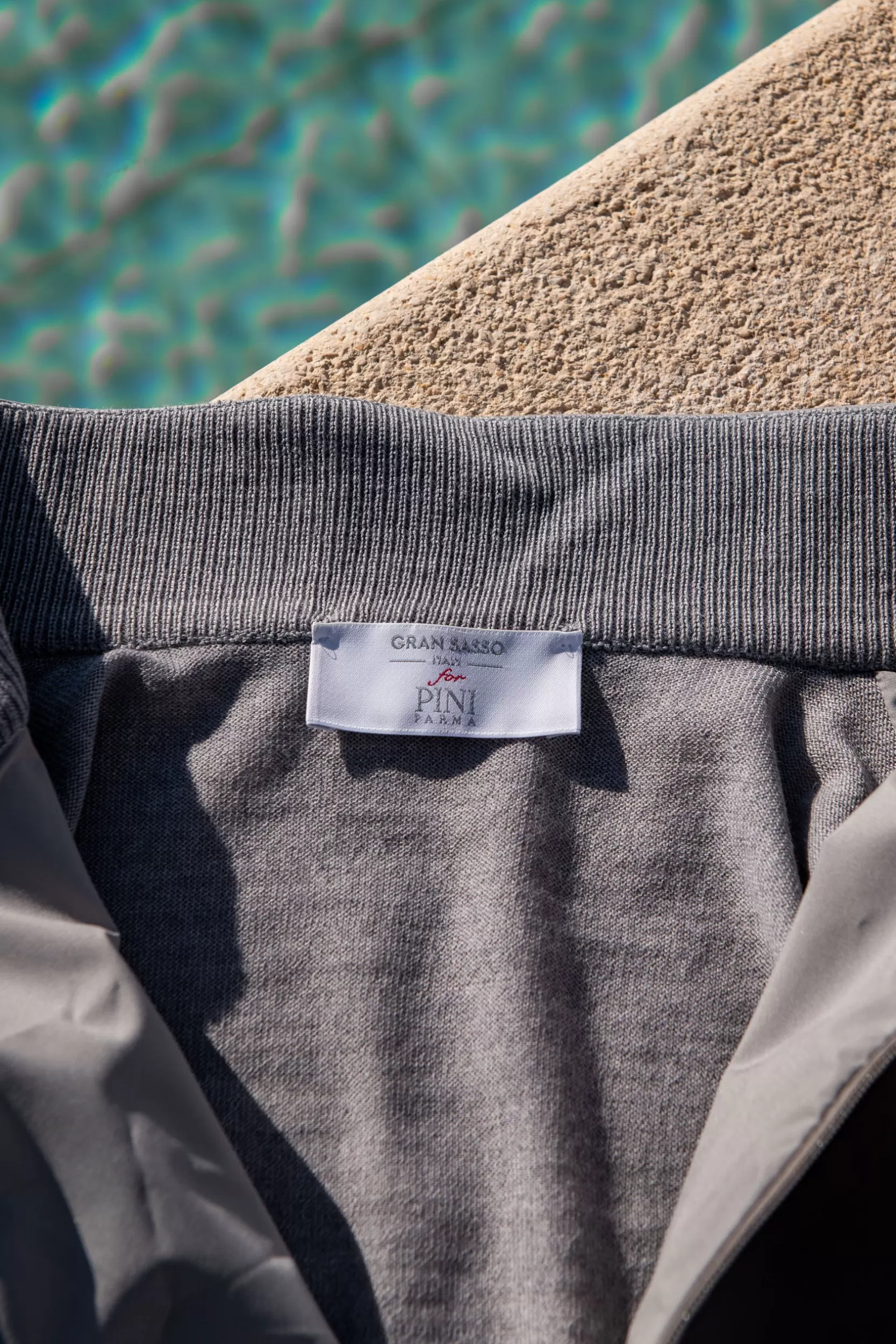 Online Pini Parma Giubbotto Bomber In Maglia E Nylon Chiaro – Made In Italy Grigio