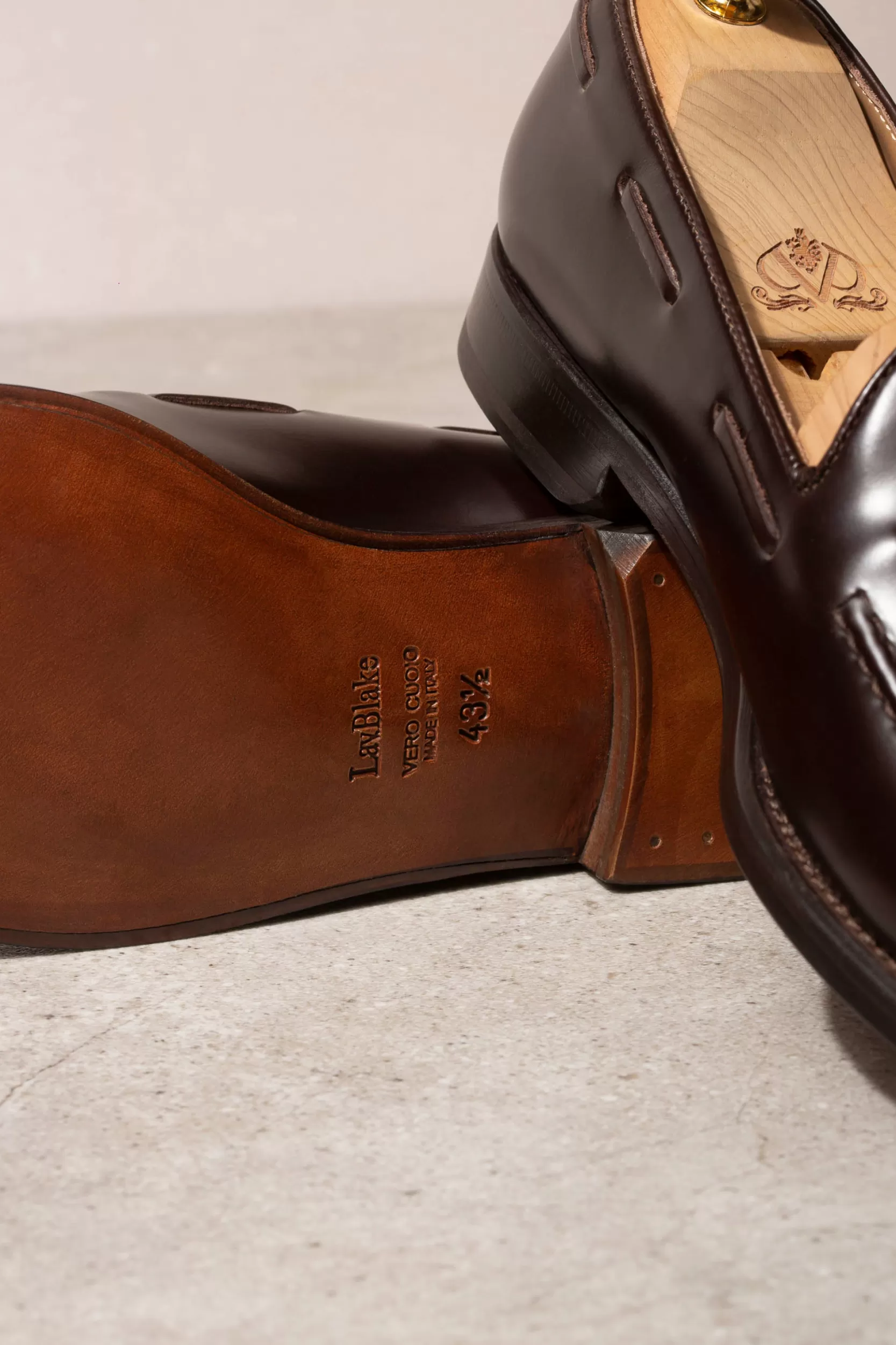 Online Pini Parma Mocassini Con Nappine Testa Di Moro - Made In Italy Marrone scuro