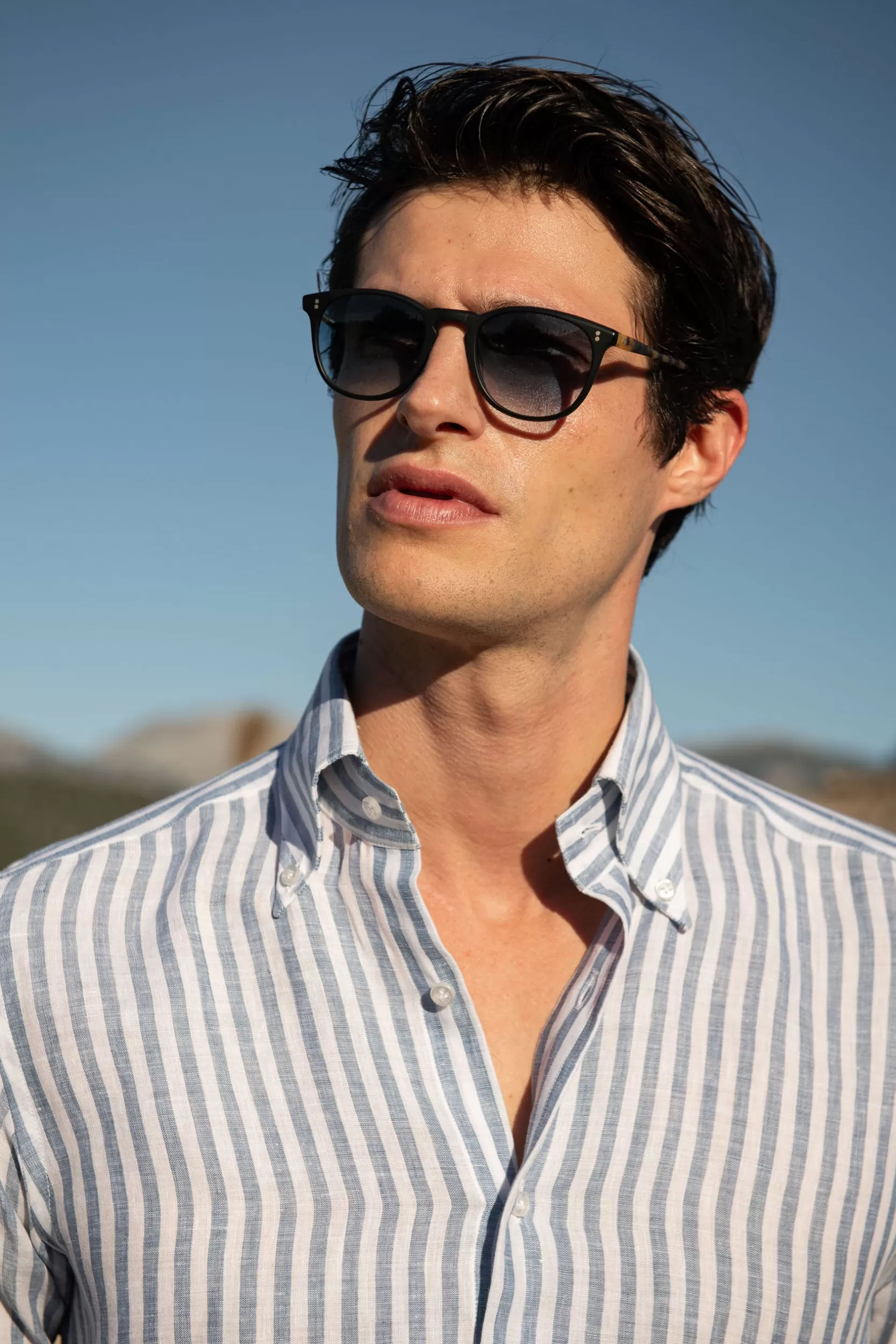 Best Sale Pini Parma Occhiali Da Sole Capri Neri - Made In Italy Nero