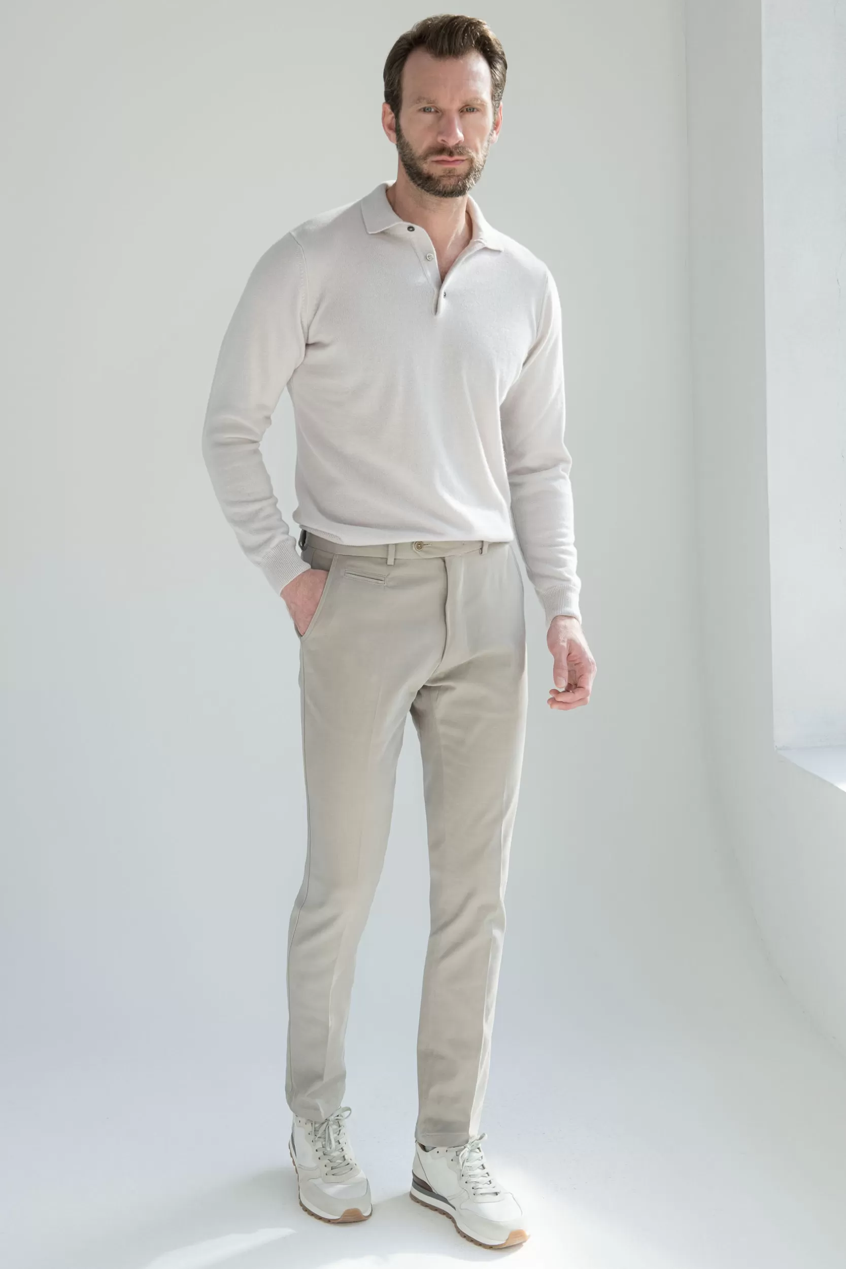 pantaloni_garda_in_cotone_e_cashmere_mastice__made_in_italy_4.webp Cheap Pini Parma Pantaloni Garda In Cotone E Cashmere Mastice - Made In Italy Greige