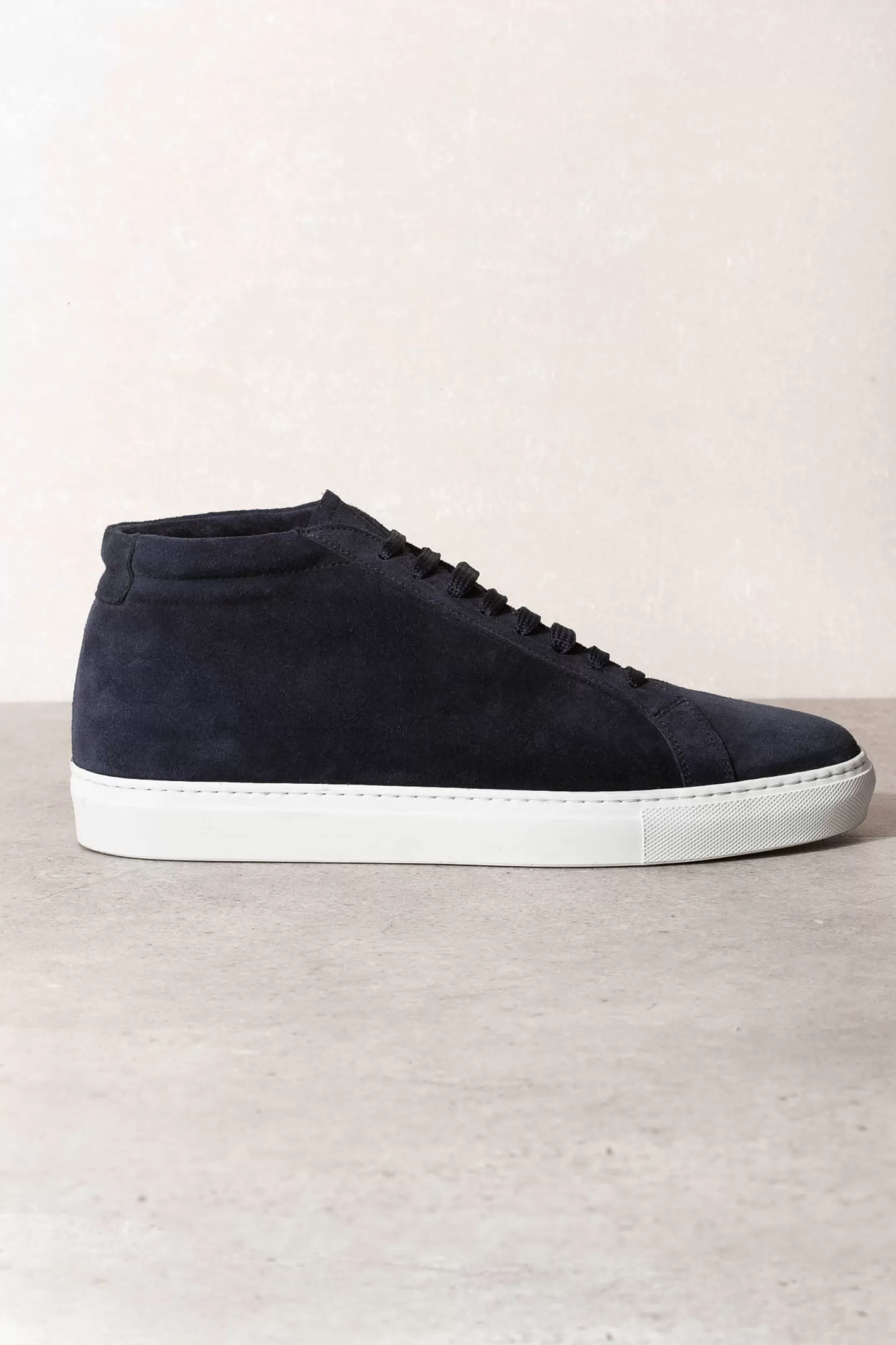 Store Pini Parma Sneakers Mid Top Blu - Made In Italy