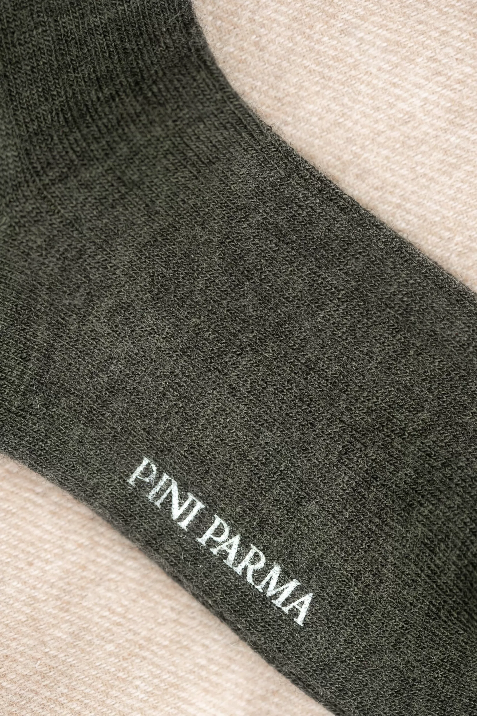 Outlet Pini Parma - Calzini Corti In Lana Super Resistente - Made In Italy Verde